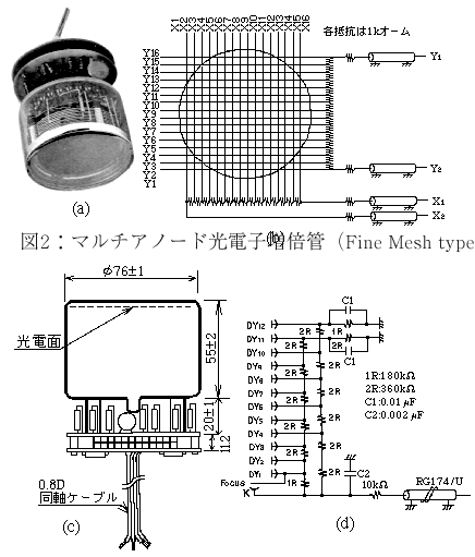 マルチアノード光電子増倍管の位置測定精度の研究